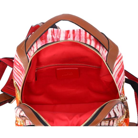 Christian Louboutin Backloubi Small Backpack Printed Canvas Multicolor - Picture 8 of 8